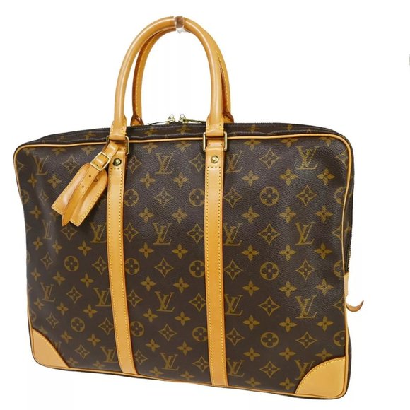 authenticity guaranteed LOUIS VUITTON Porte Documents Voyage Briefcase - Picture 1 of 16